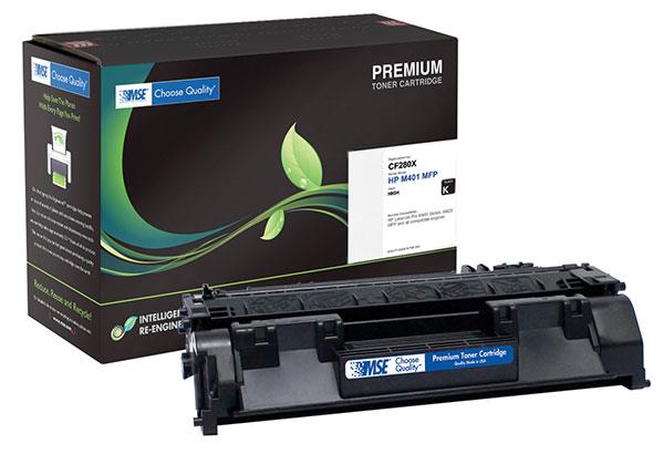 MSE 02 21 8016 Toner Cartridge (OEM # HP  CF280X,80X) 6,900 Page Yield; Black