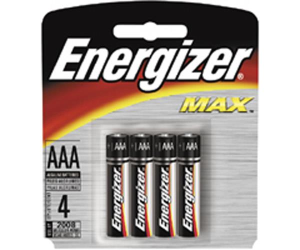 E92BP 4  AAA Alkaline Battery Retail Pack   4 Pack