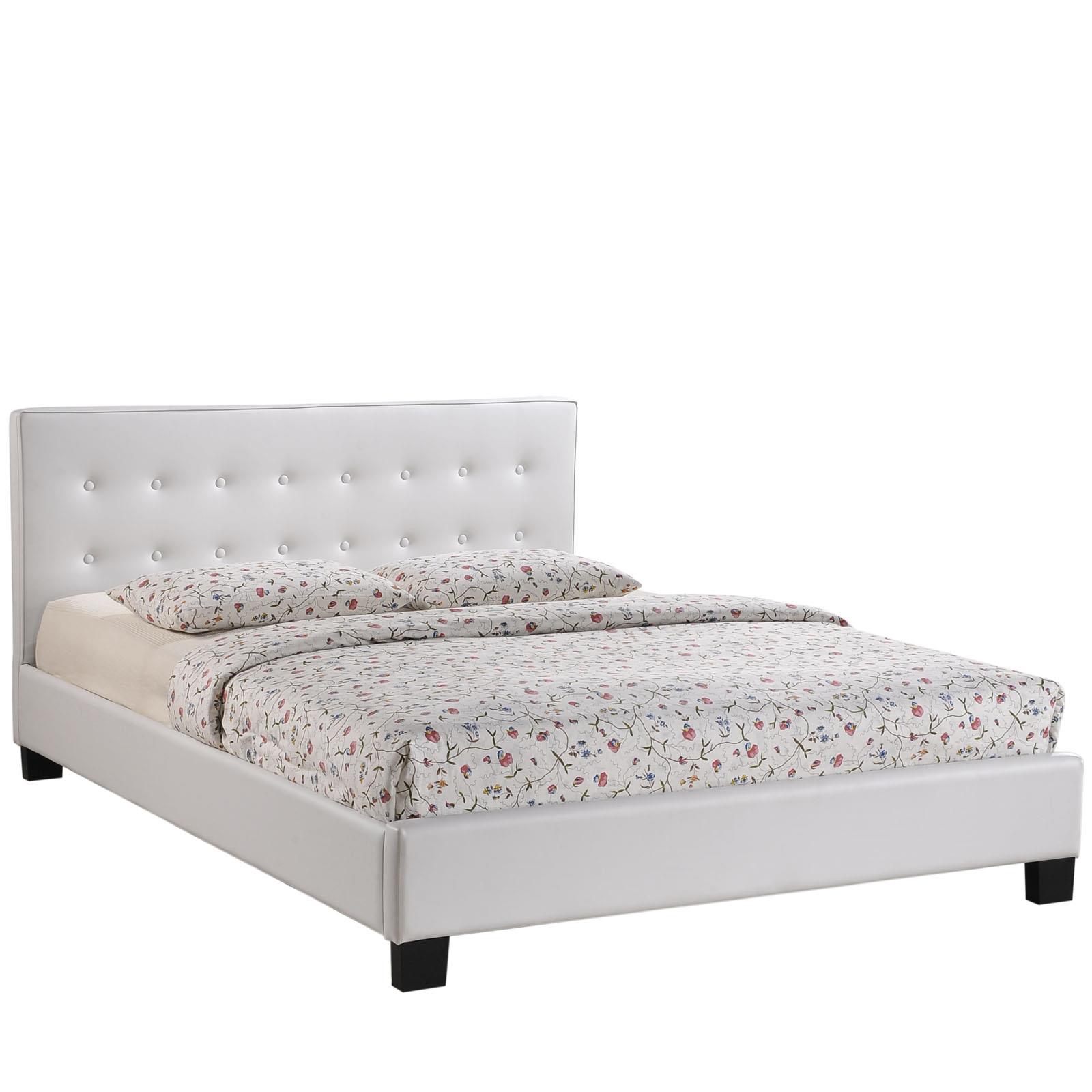 Caitlin Full Vinyl Bed in Black