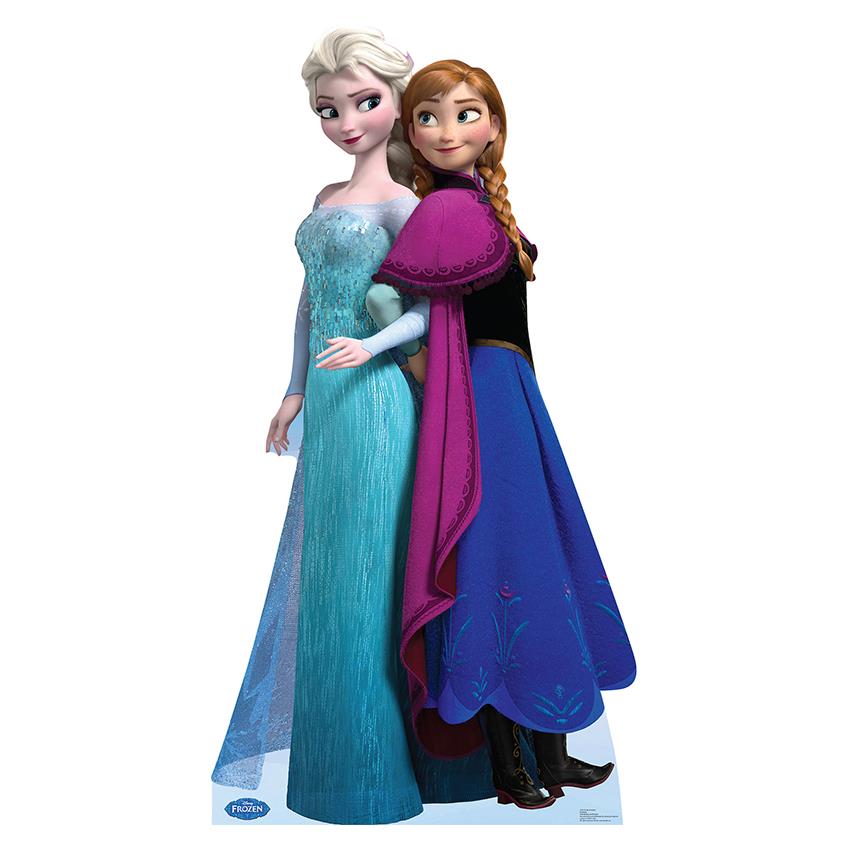 Disney Frozen  Elsa And Anna Lifesized Standup