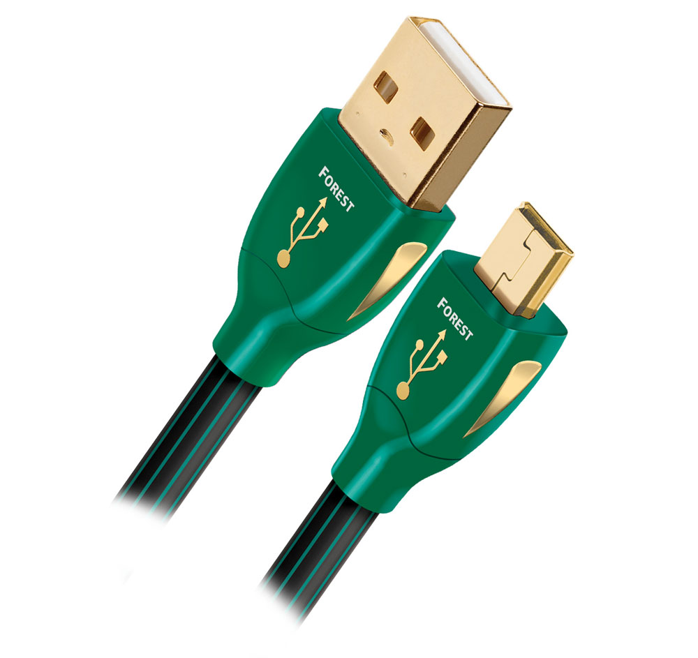 AudioQuest Forest 1.5m (4.92 ft.) Mini to Standard USB Cable