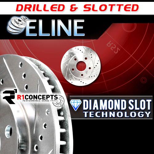 Brake Rotors *2 FRONT ELINE "DRILLED & SLOTTED" Performance R114787