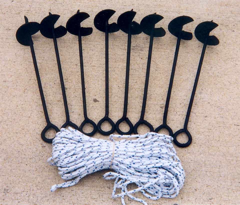 Eight Piece Anchor Kit w/Rope