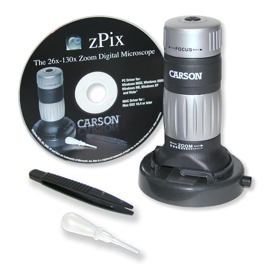 CARSON MM 24 MicroBrite 20 40x Zoom Pocket Microscope