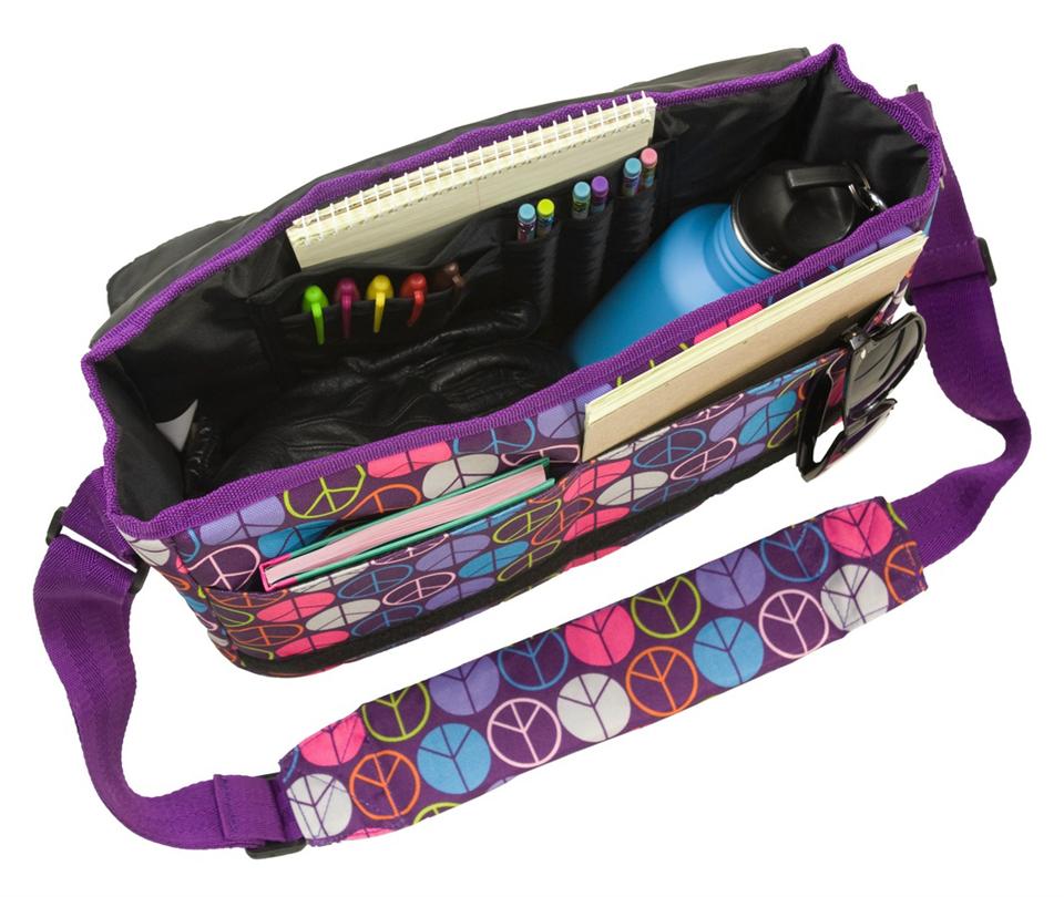 Peace Signs Kickstart Messenger Bag