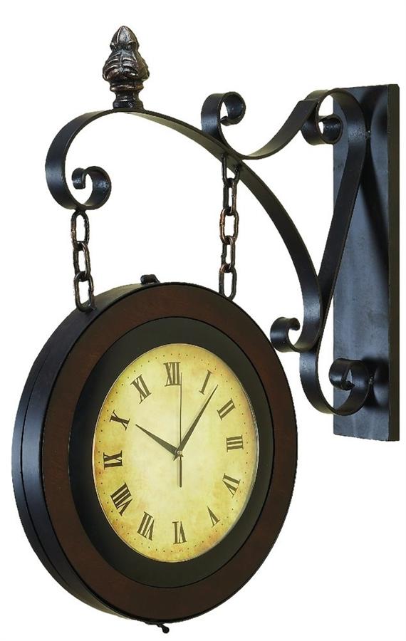 27 in. Train Station Wall Clock