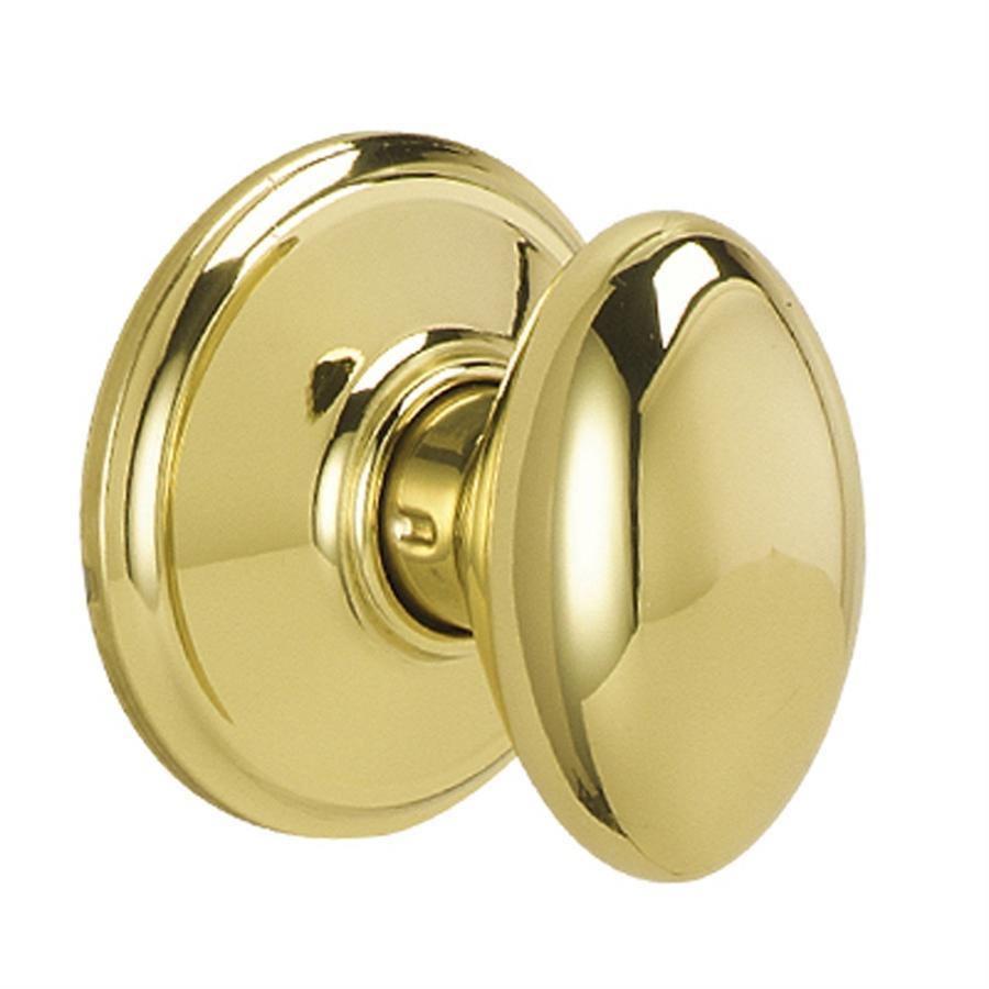 Siena Bright Brass Hall and Closet Knob   F10 SIE 605