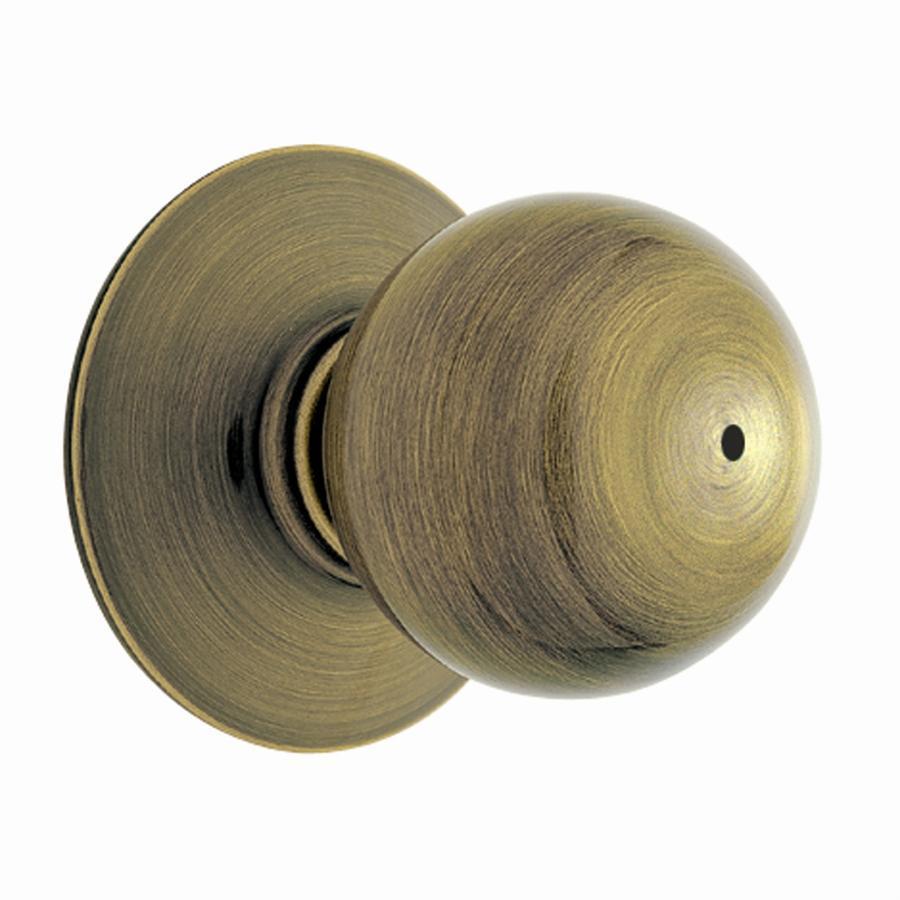 Orbit Antique Brass Bed and Bath Knob   F40 ORB 609