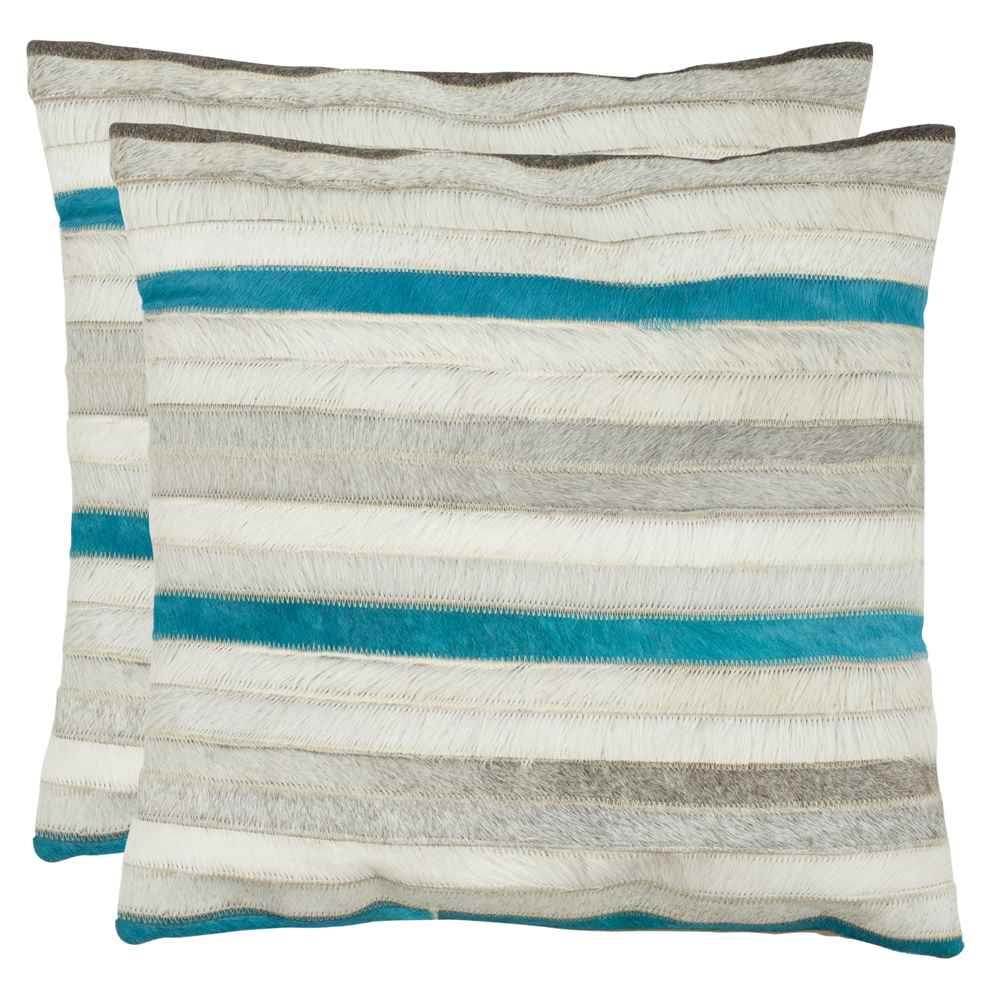 Quinn Gray Decorative Pillows   Set of 2 (22 in. L x 22 in. W (6 lbs.))