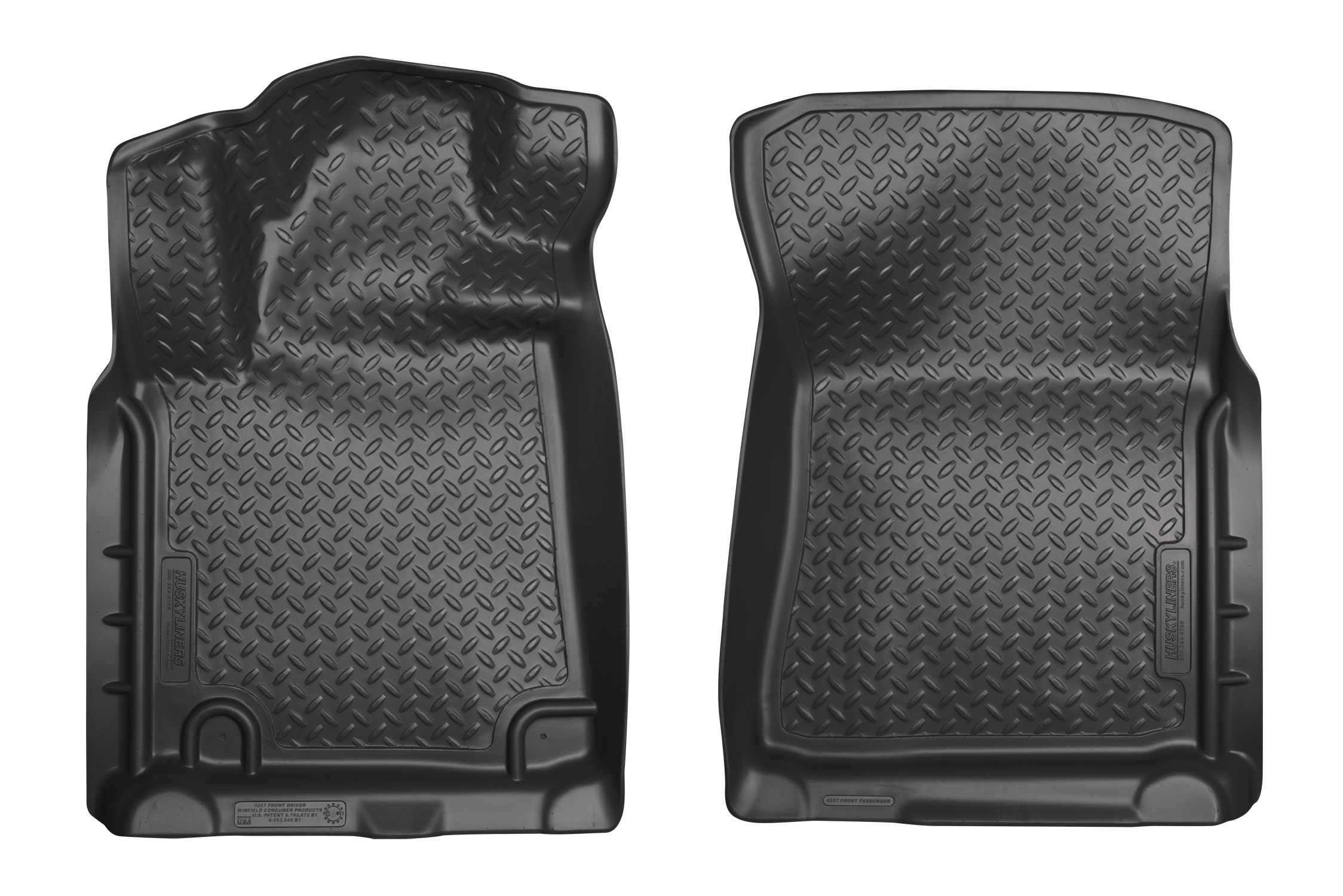 2010 2013 Toyota Sequoia Husky Liners BLACK FRONT FLOOR LINERS CLASSIC STYLE SERIES