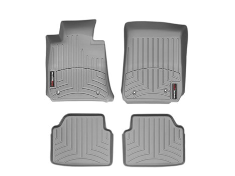 2011 2014 Jaguar XJ Grey WeatherTech Floor Liners (Full Set: 1st & 2nd Row)