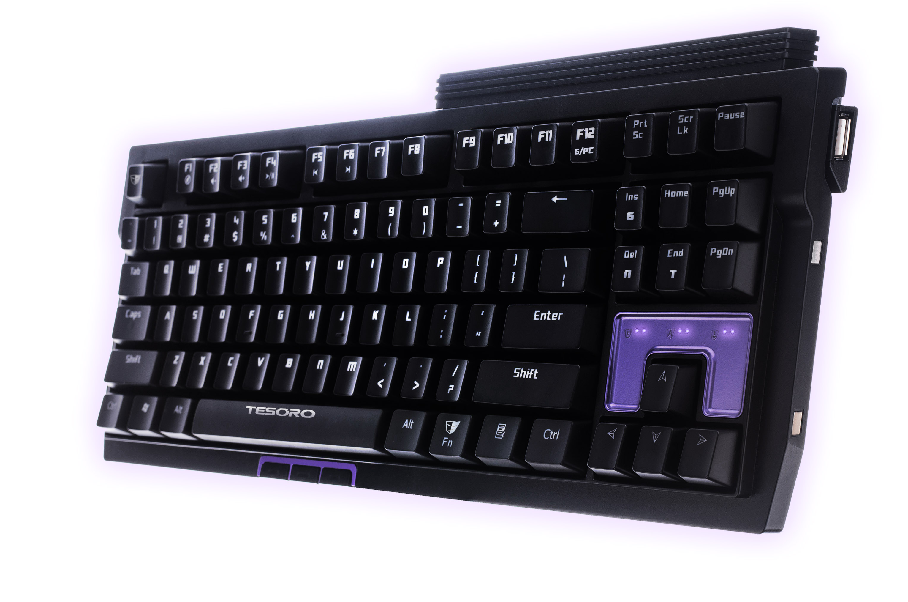 Tesoro Tizona G2N Blue Mechanical Switch USB Hub Tenkeyless Tournament Gaming Mechanical Keyboard TS G2N (BL)