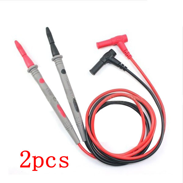 2 Pair Universal Multimeter Probe Test Leads Pin Wire Pen Cable For Digital Meter 10A