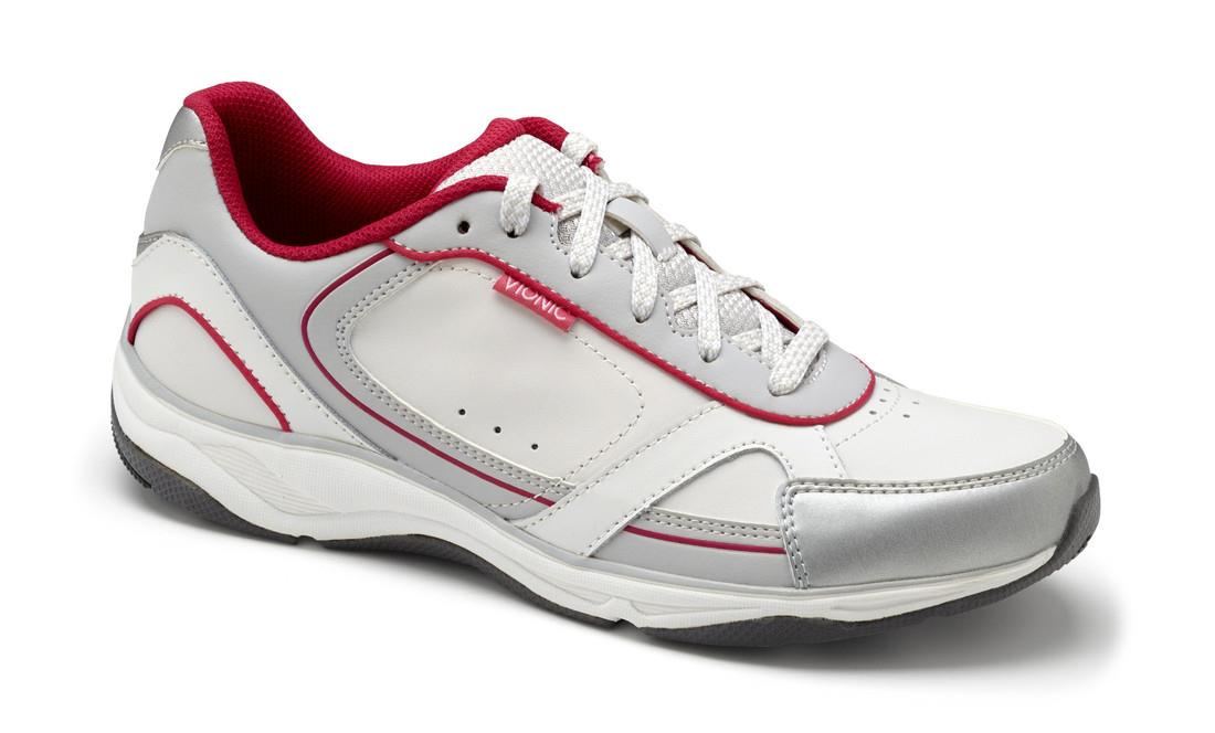 Vionic Zen   Women's Walking Shoes   Orthaheel White/Pink