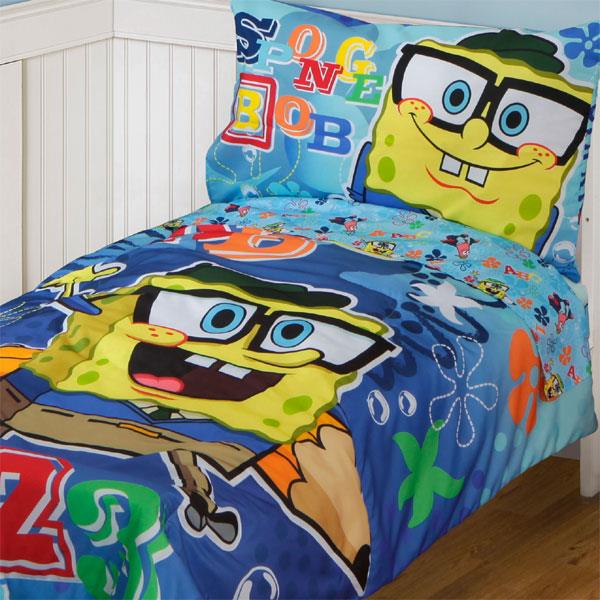 Spongebob Squarepants Toddler Bedding Set 123 School