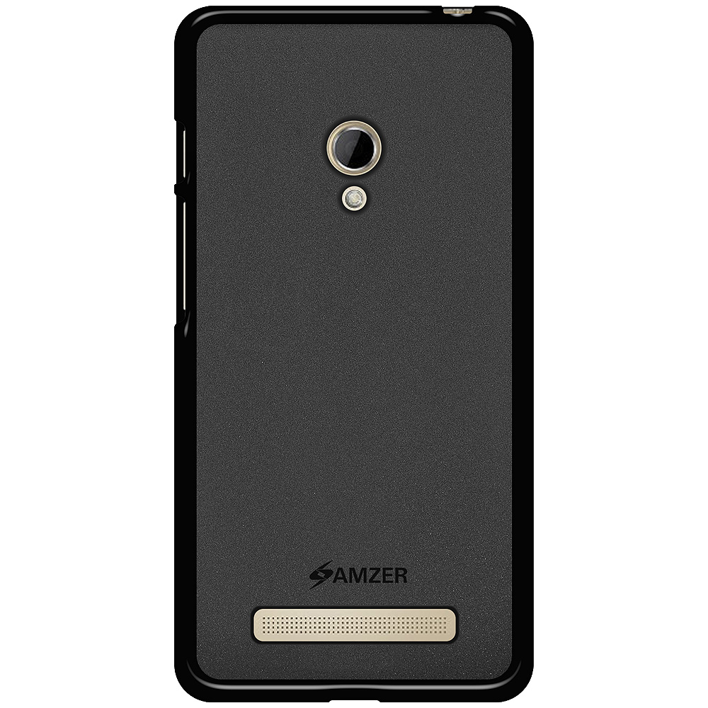 Amzer Black Pudding TPU Case Back Protective Cover for ASUS Zenfone 5 A501CG