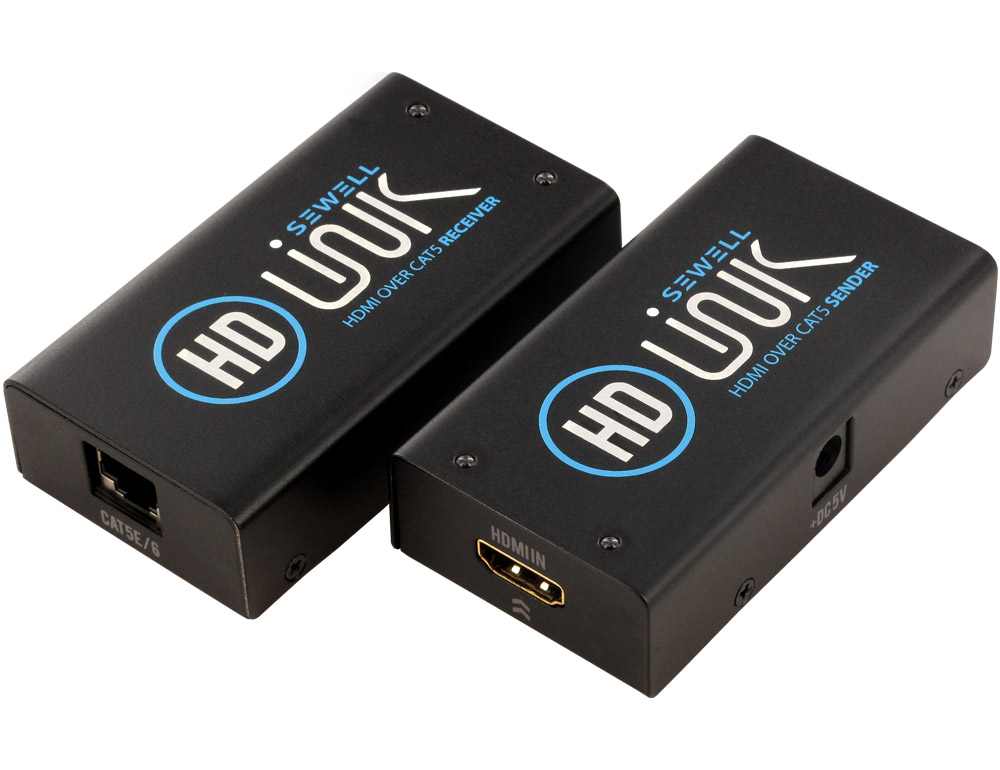 HD Link By Sewell, HDMI Over Single Cat5 Extender 195 Feet