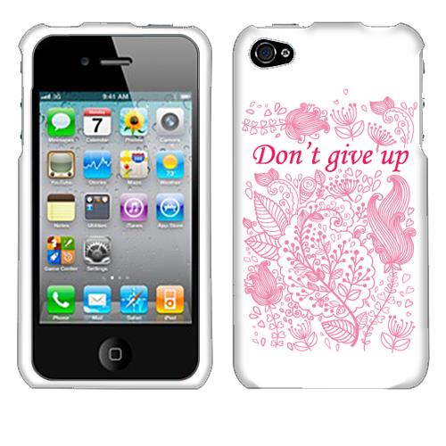 Apple iPhone 4 iPhone 4S Hard Case Cover   Dont Give Up