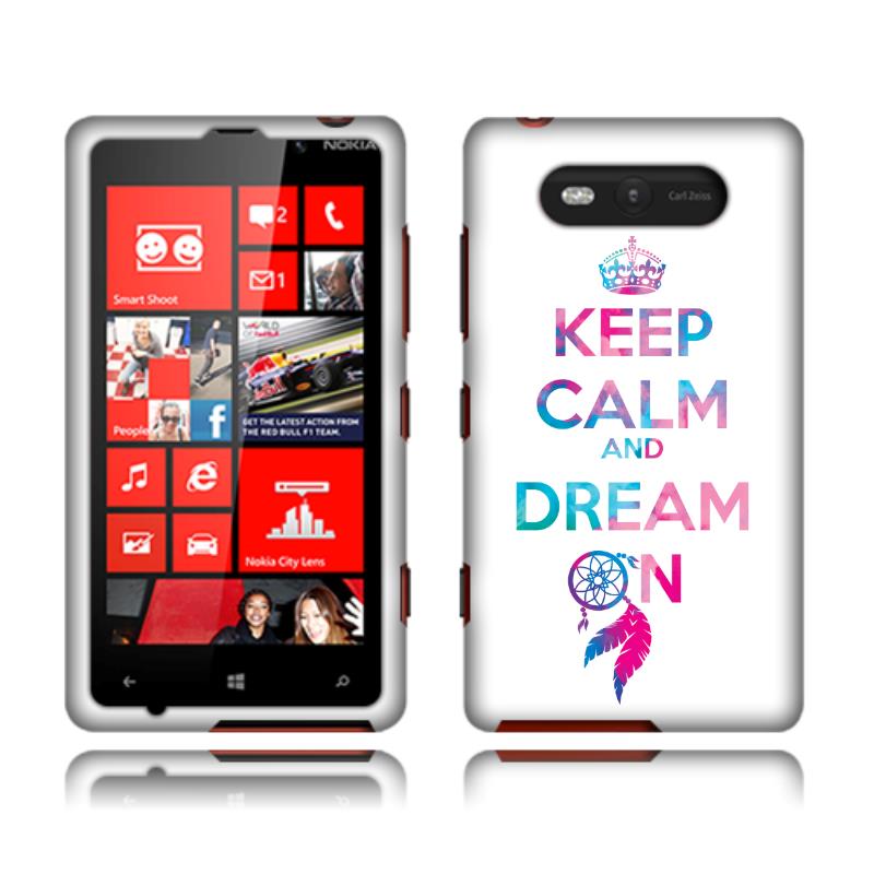 Nokia Lumia 820 Hard Case Cover   Keep Calm Dream On