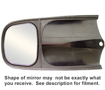 Custom Towing Mirror Ford F 250 2004 2015 Black Light Duty Only, (Including XLT) Will not fit STX Mirrors, (Set of 2) 