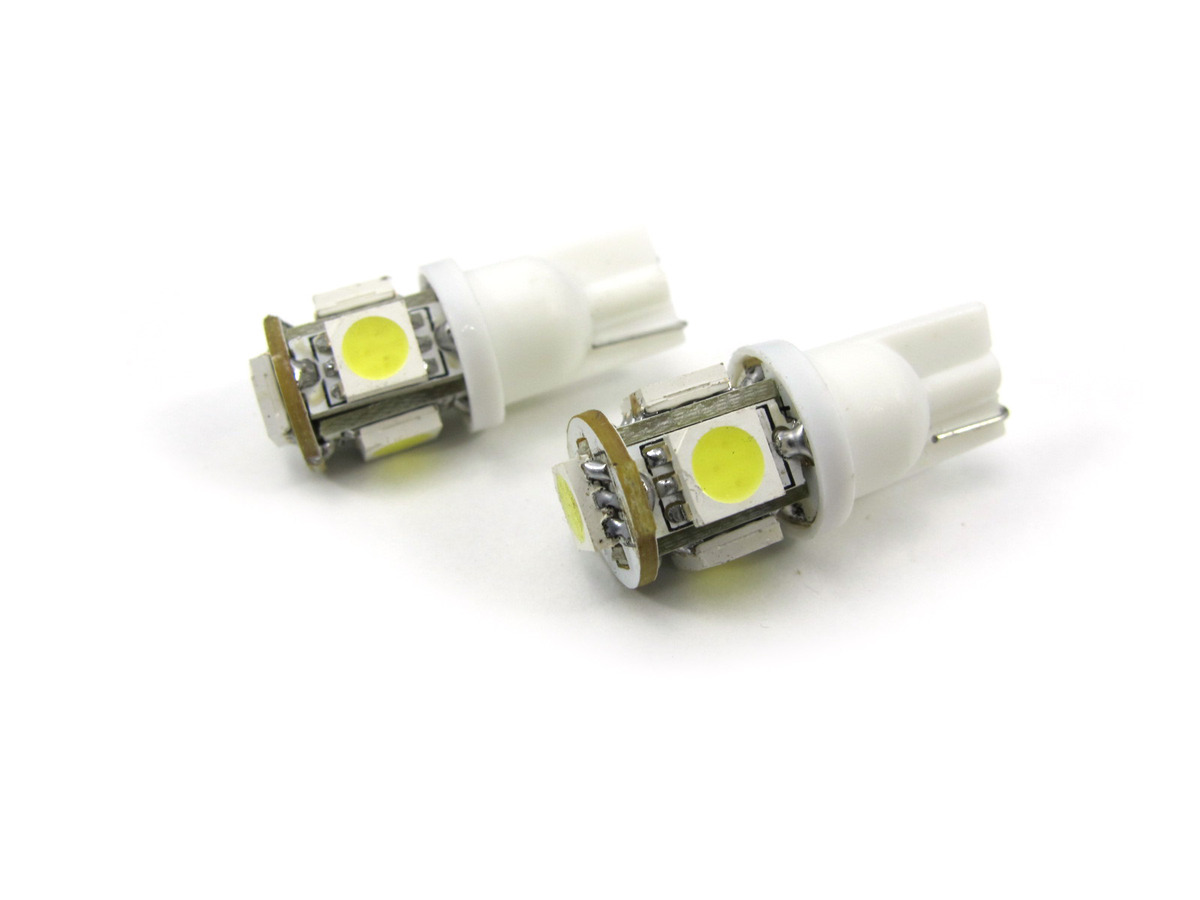 T10 5 SMD LED Chips 158 161 168 194 2821 2823 2825 2827 W5W   White