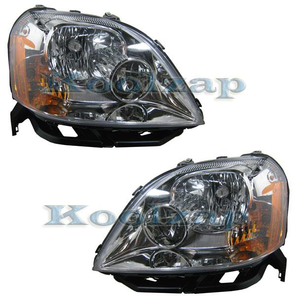 2005 2006 2007 Ford 500 Five Hundred Headlight Headlamp Composite Halogen Front Head Light Lamp Pair Set Left Driver And Right Passenger Side (05 06 07)
