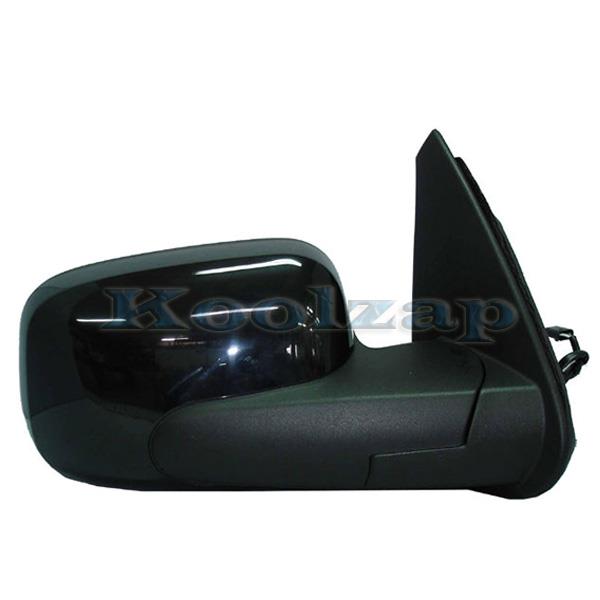 2006 2007 2008 2009 2010 2011 Chevrolet/Chevy HHR Power Non Heated Manual Folding Satin Smooth Black Cap/Cover Unheated Rear View Mirror Right Passenger Side (06 07 08 09 10 11)