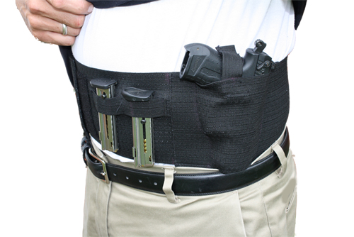 Belly Band Hand Gun Holster   Abdomen Holster   Cross Draw