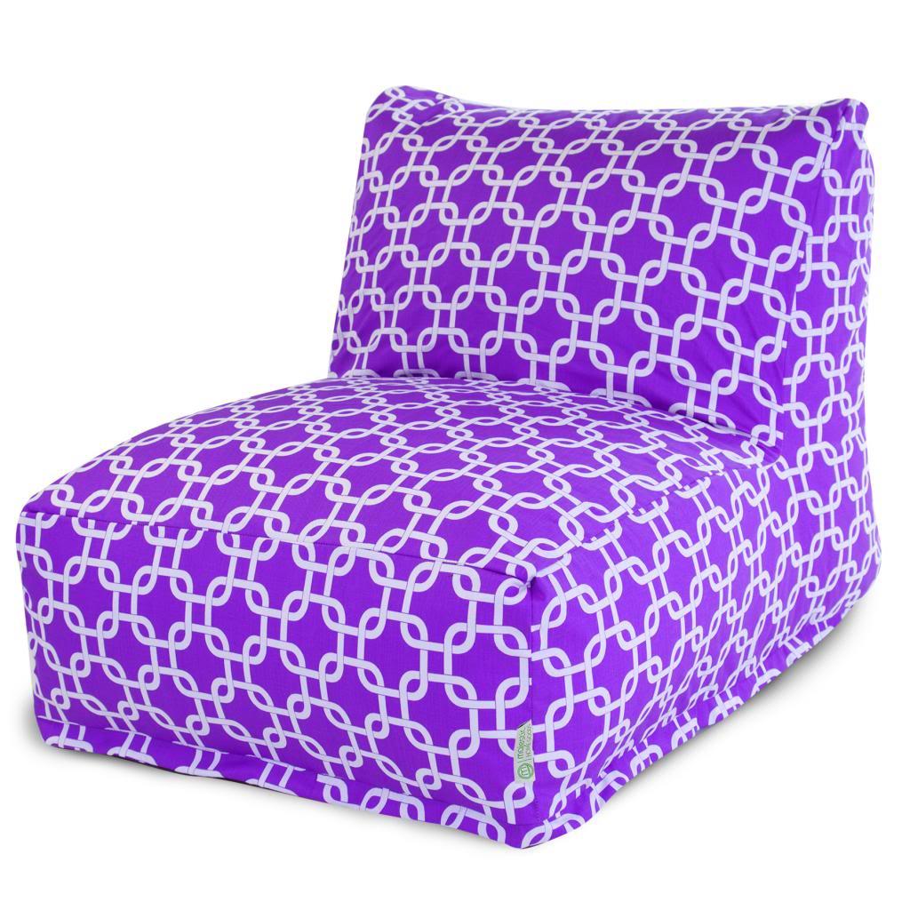 Purple Links Bean Bag Chair Lounger