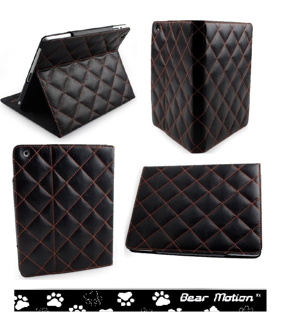 Acase Origami Leather case for iPad 2 / The new iPad 2012   black