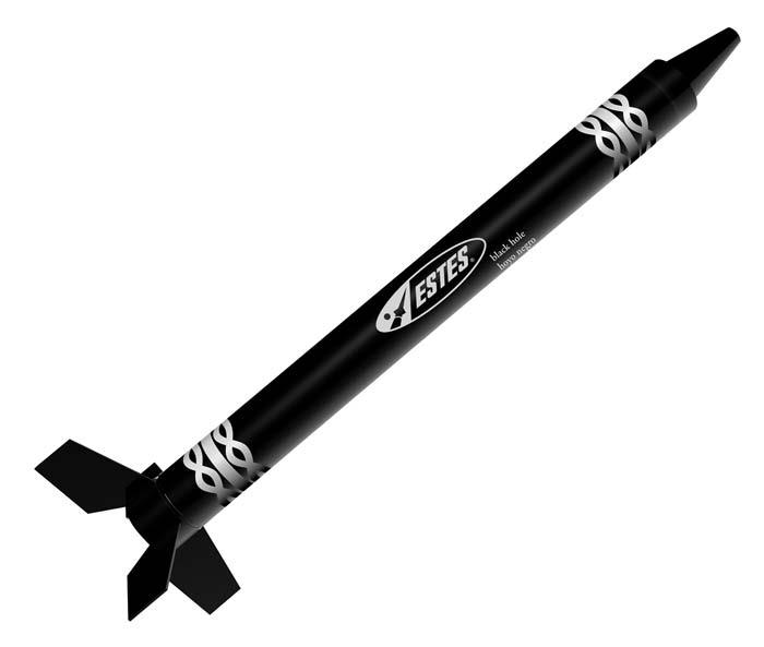 Estes 1107 Black Hole Crayon Rocket RTF