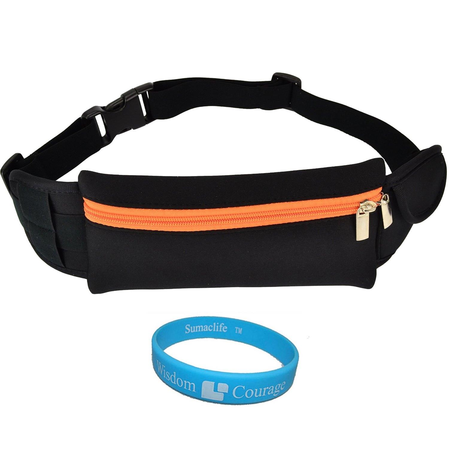 Unisex Wallet Waist Hip Travel Pouch (Includes SumacLife Courage Wristband)