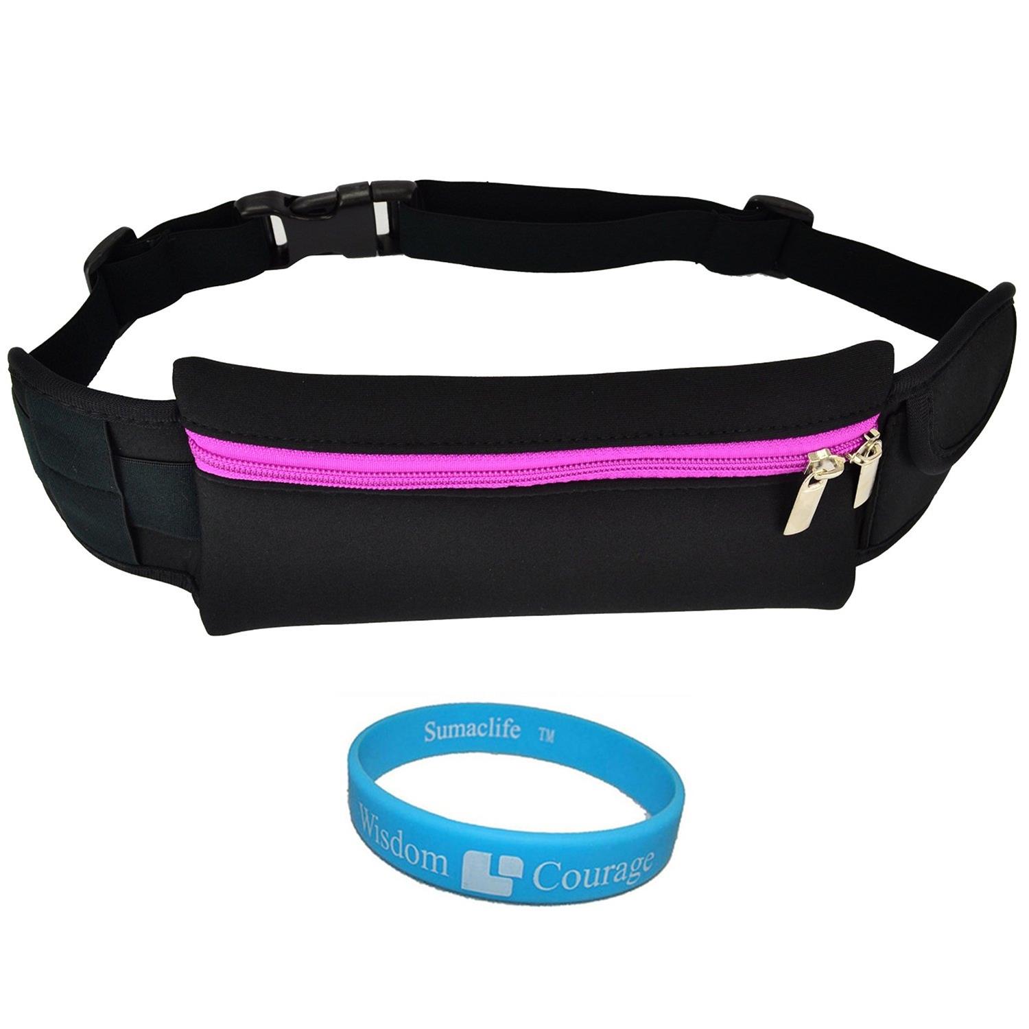 Unisex Wallet Waist Hip Travel Pouch (Includes SumacLife Courage Wristband)