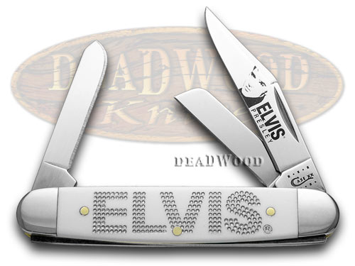 CASE XX White Delrin ELVIS PRESLEY Stockman Knives