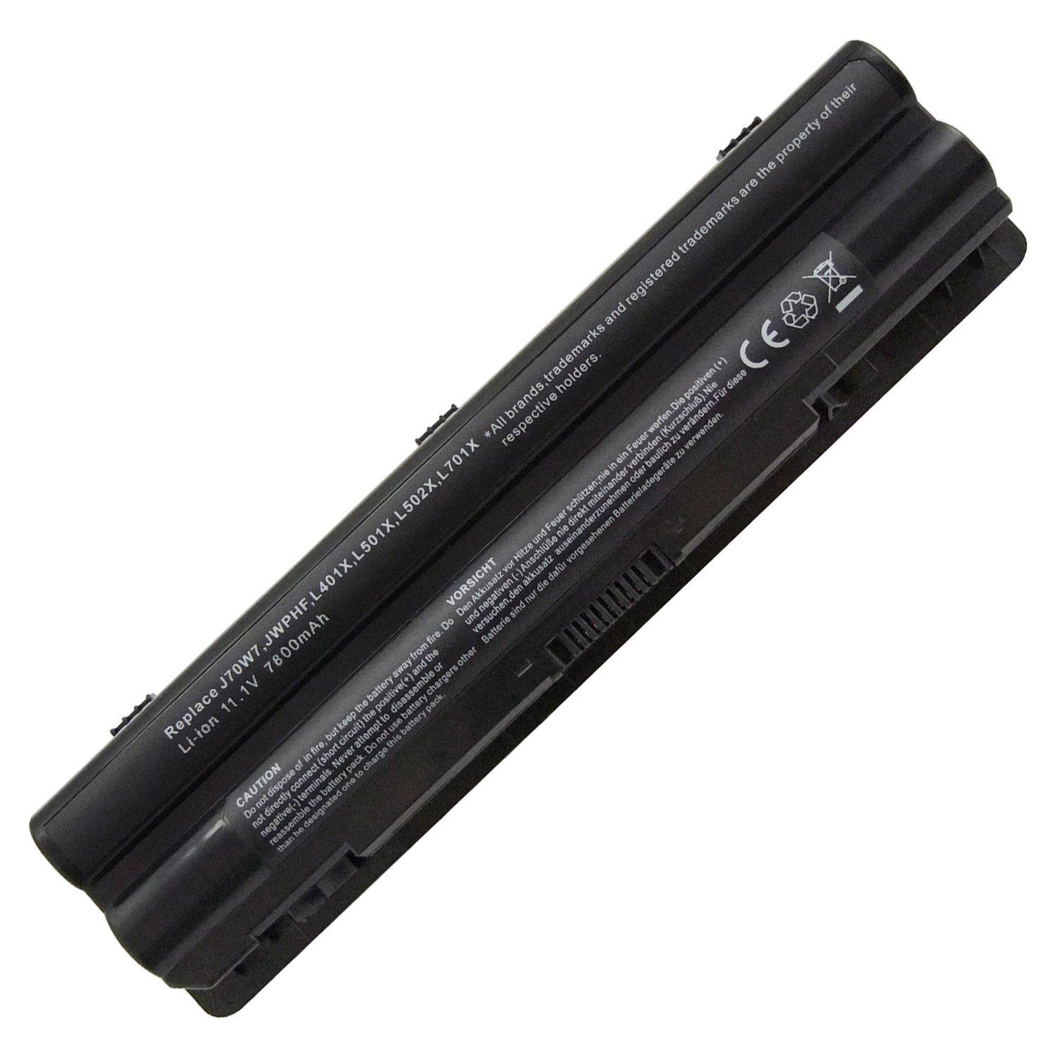 9 Cell Extended Replacement Battery for DELL P09E,P09E001,P09E002,P11F,P11F001,P12G,P12G001,R4CN5, 312 1127,453 10186, WHXY3