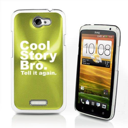 Green HTC One X Aluminum Plated Hard Back Case Cover P314 Cool Story Bro