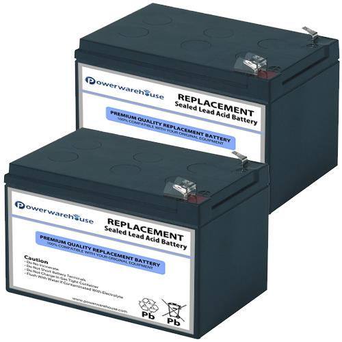 Powerwarehouse APC Back UPS Pro BP650SC UPS Battery   Premium Powerwarehouse 12V Lead Acid Battery Catridge #4 (2 Pack)