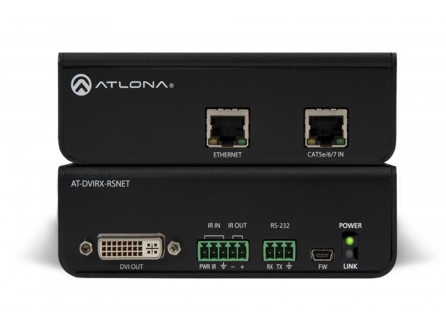 Atlona   DVIRX RSNET   HDBaseT RX DVI Box w/Ethernet, RS 232, and IR