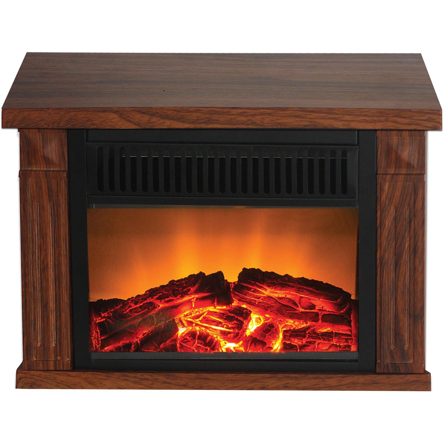 Frigidaire TZRF 10344  Zurich   Compact Retro Fireplace, Tabletop Design, 2 setting 500/1000w   Wood
