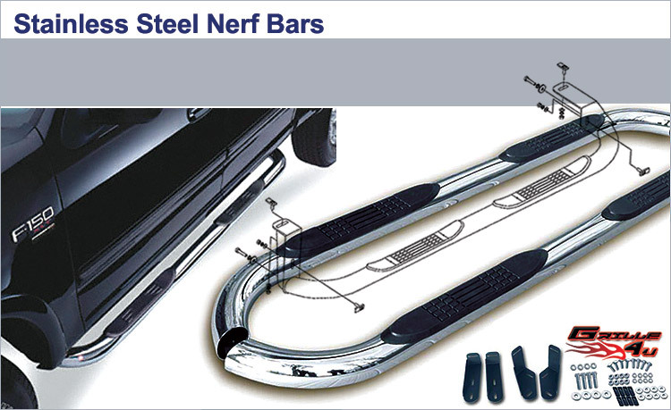 Fits 2010 2013 Hyundai Tucson S/S Side Step Nerf Bars 