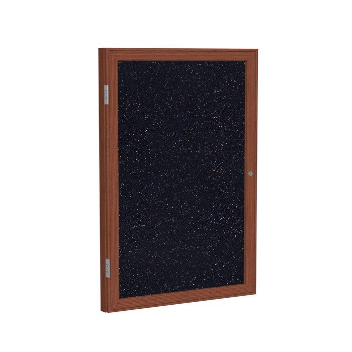 GHENT PA23660TR CF Enclosed Bulletin Board, Tack, Blk