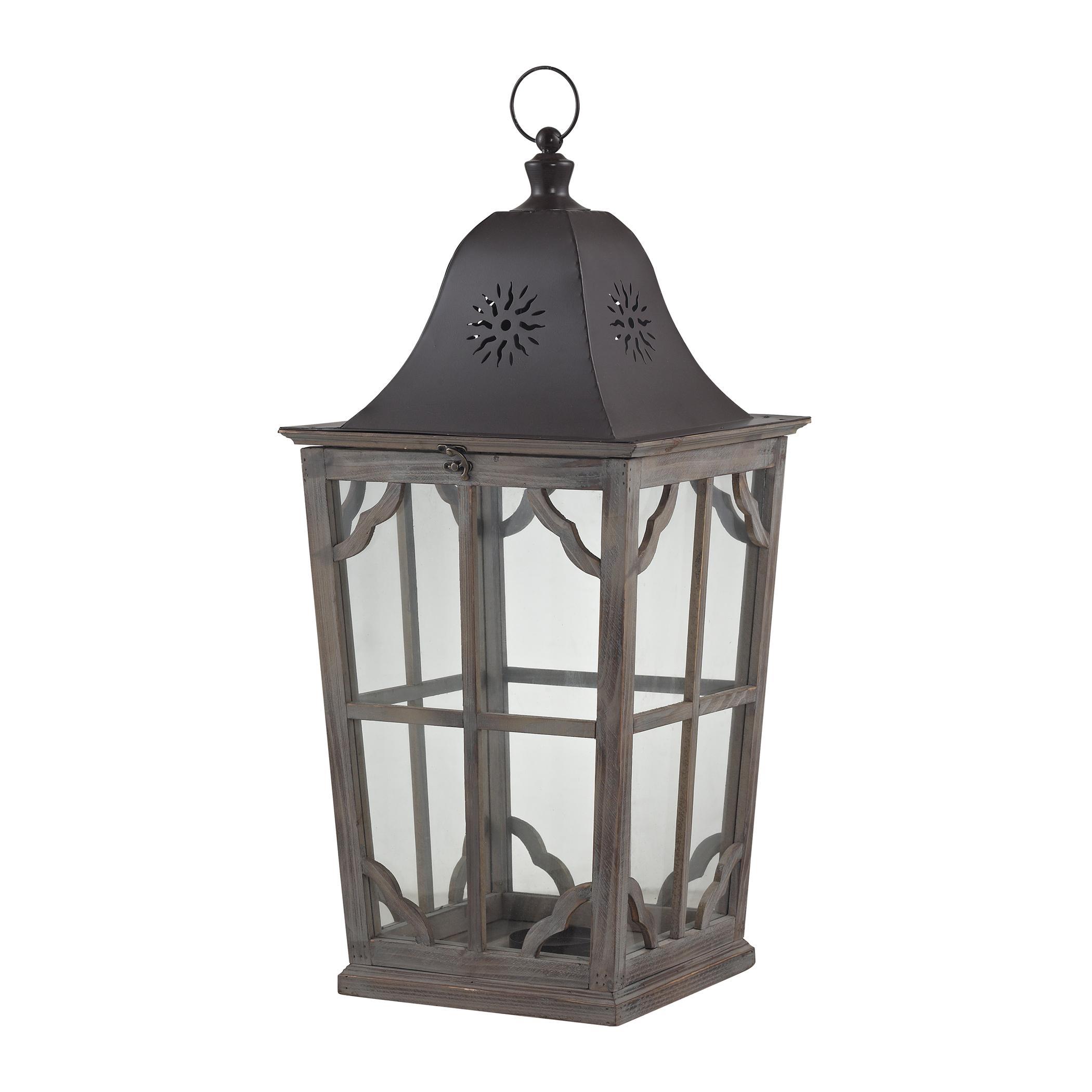 Sterling Industries High Green Large Wooden Lantern   137 001