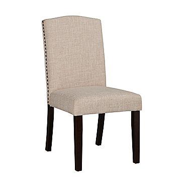 Boraam Parson Dining Chair In White Sand [Set of 2]