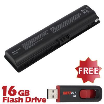 BattPit: Laptop / Notebook Battery Replacement for HP Pavilion DV6870 (4400mAh / 48Wh ) 10.8 Volt Li ion Laptop Battery with FREE 16GB BattPit: USB Flash Drive.