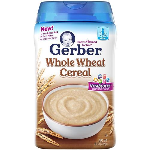 Gerber Whole Wheat Baby Cereal   8 Ounce