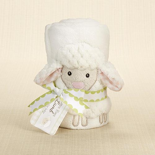 'Love Ewe Lamb' Plush Velour Baby Blanket