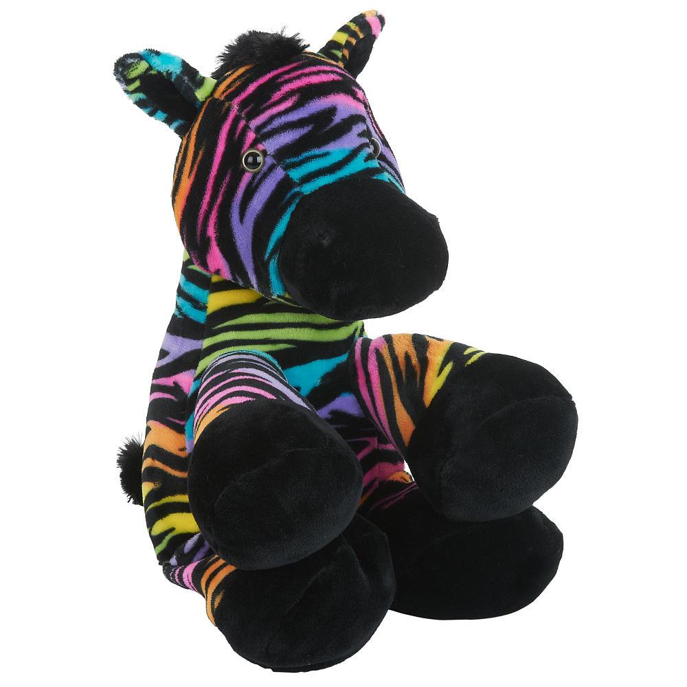 Toys R Us Plush 12 inch Rainbow Zebra   Multicolored