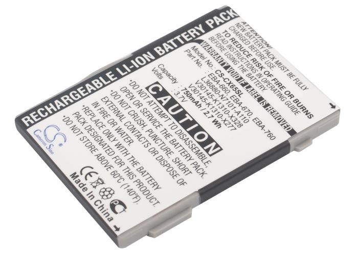 VinTrons 750mAh Battery For BENQ EBA 660, EBA 670, EBA 760, EBA 770