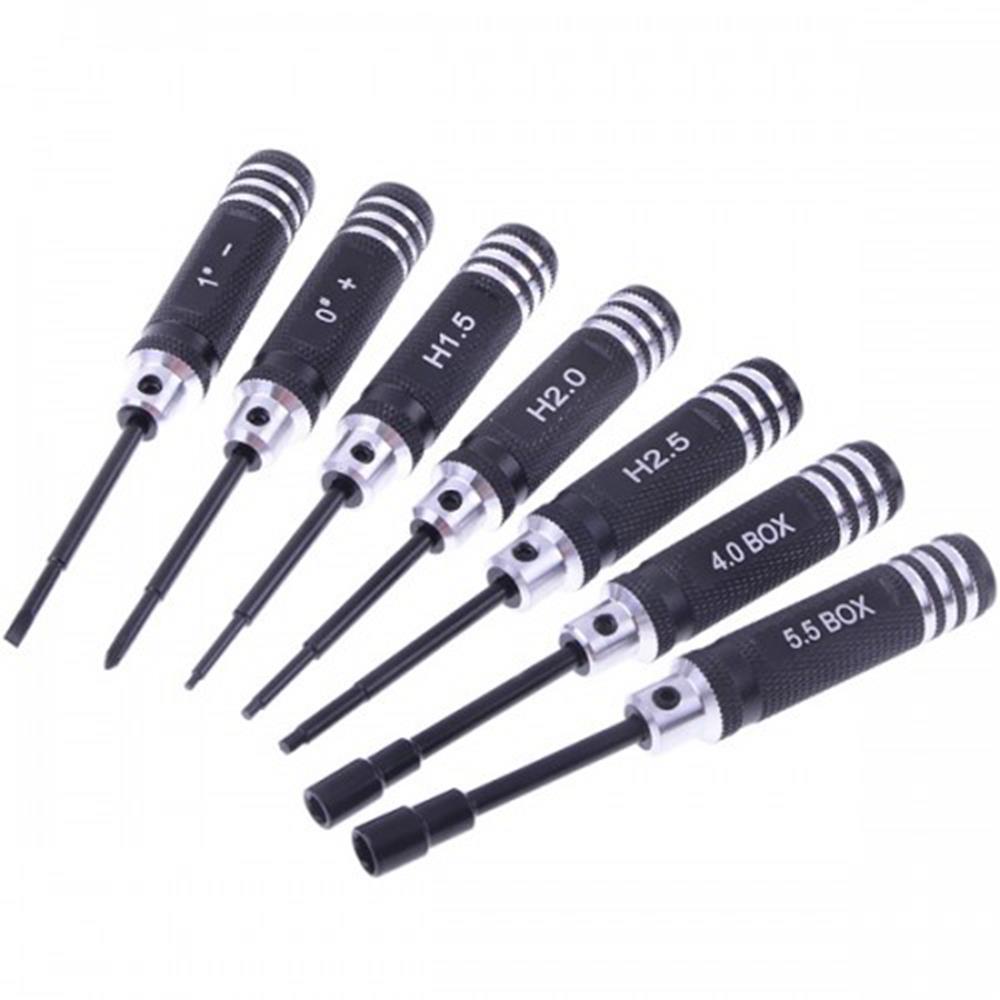 7 in 1 RC Tool Screwdriver for RC Trex 450 Helicopter in Black