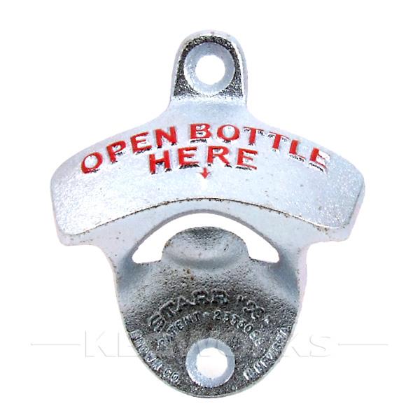 Open Bottle Here Wall Mount Bottle Opener